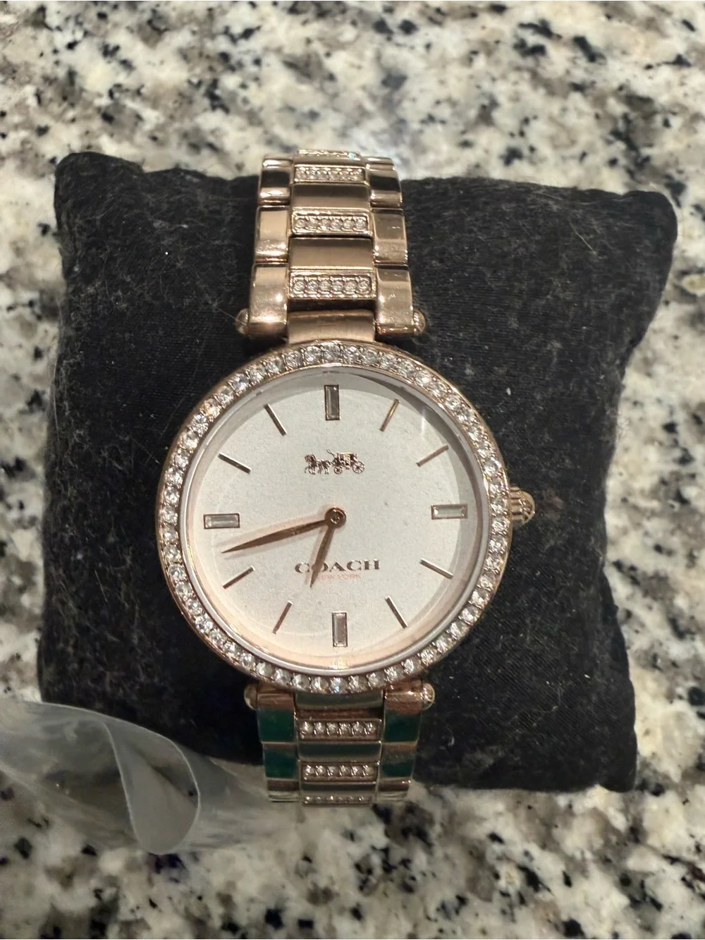 Coach women’s Park Crystal White Dial Stainless Steel Watch